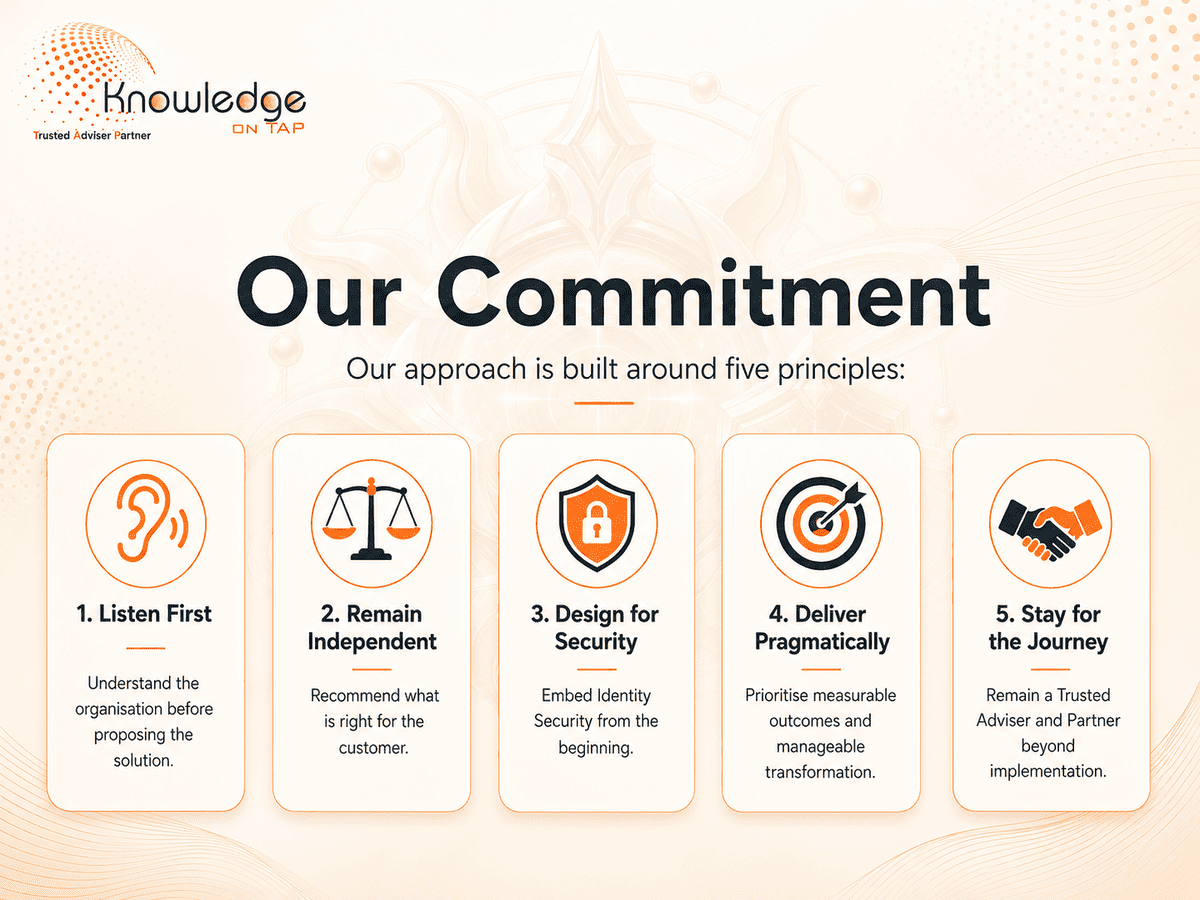Our commitment — our five guiding principles